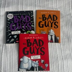 Scholastic The Bad Guys Book Trio - Black, Orange, Red Covers
